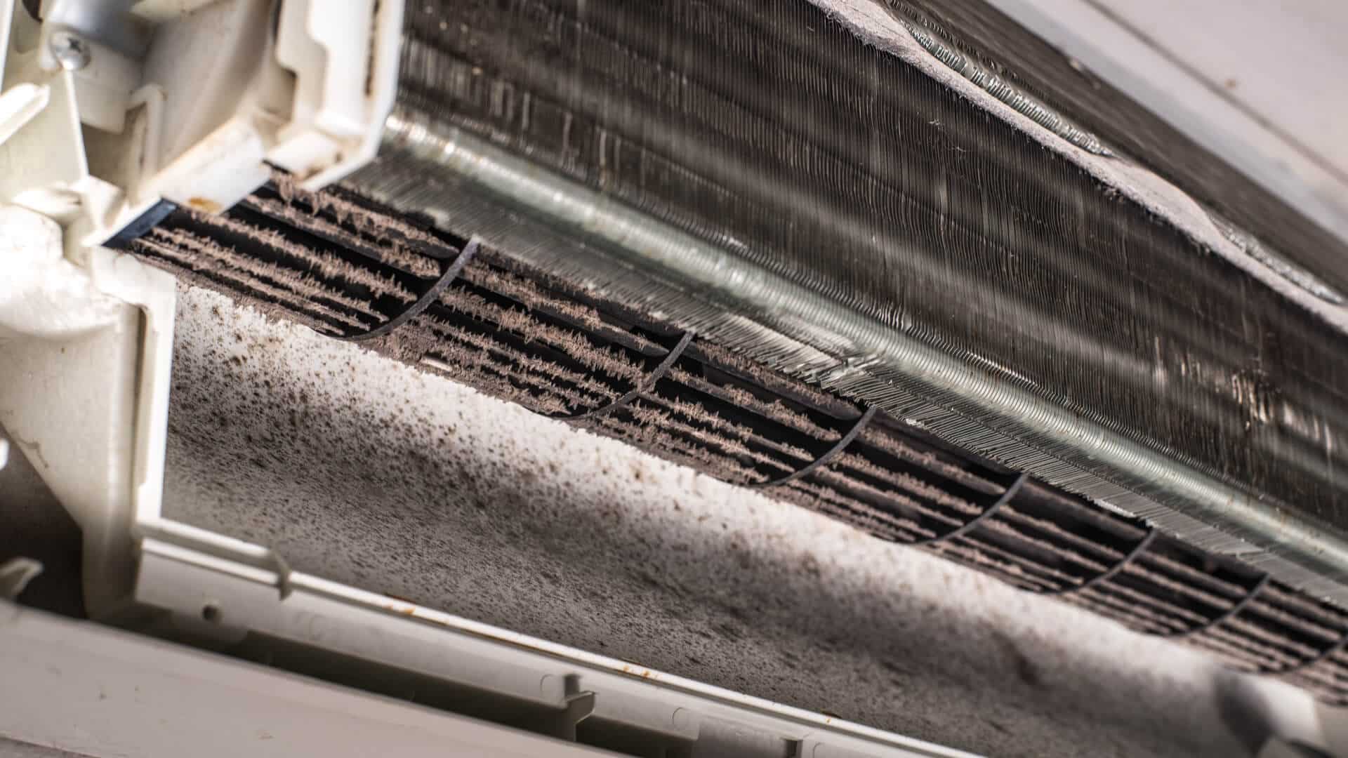 mouldy split air conditioner