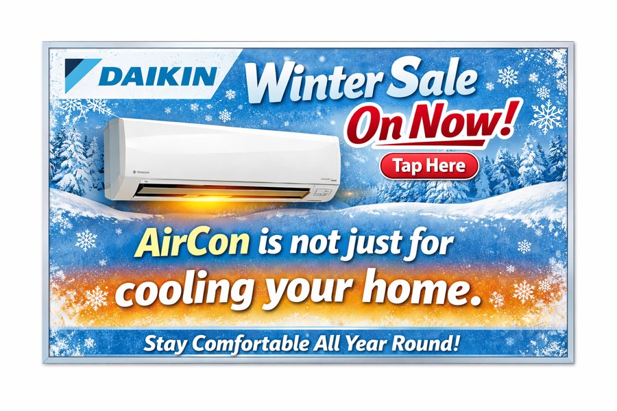 Daikin winter air conditioning sale Sunshine Coast