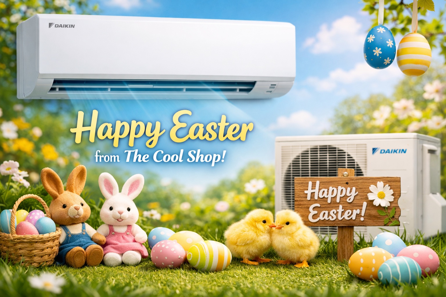 HAPPY EASTER 9 easter sunshine coast the cool shop daikin air conditioning closure notice
