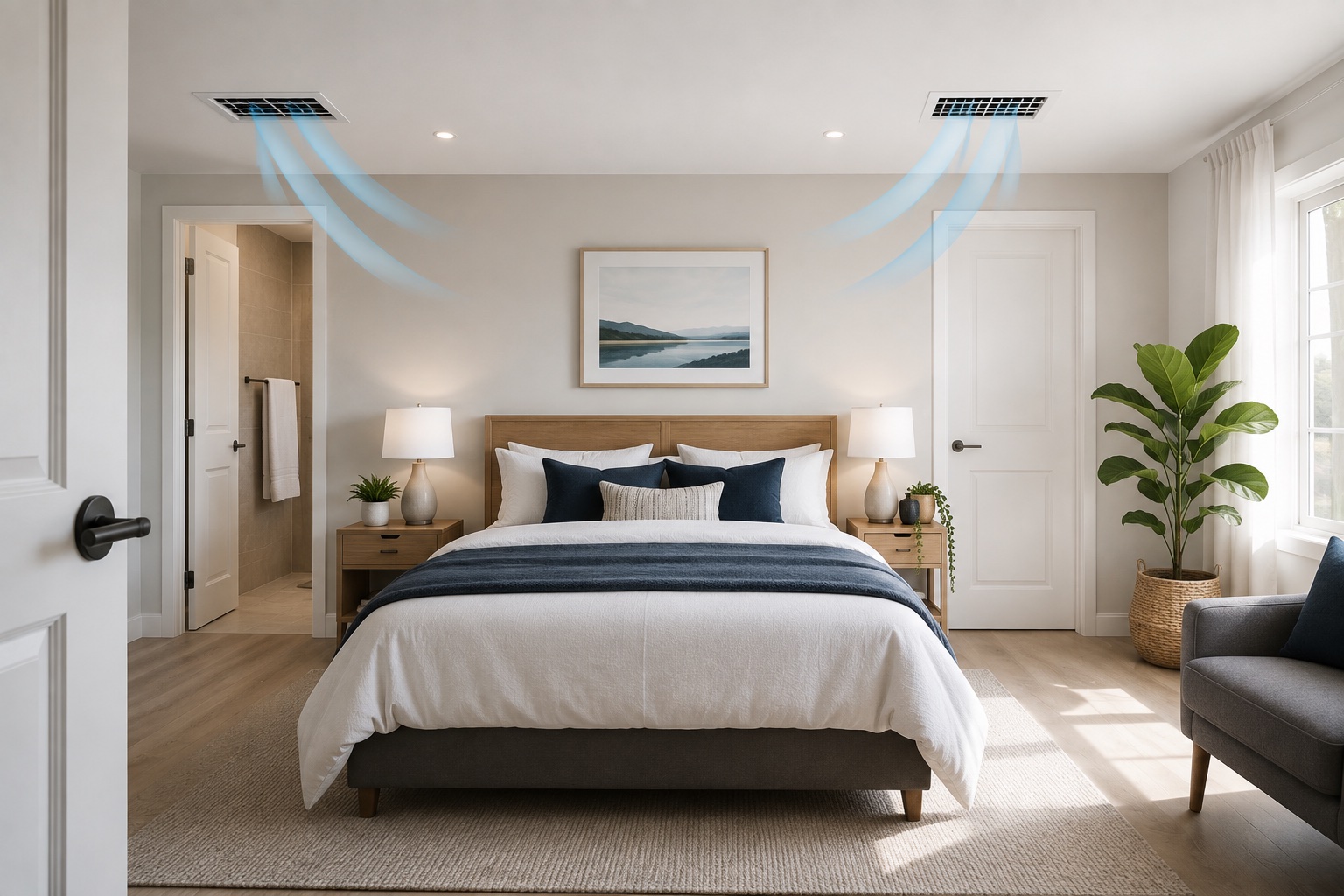 How Ducted Air Conditioning Circulates Air 5 ducted air conditioning air flow bedroom